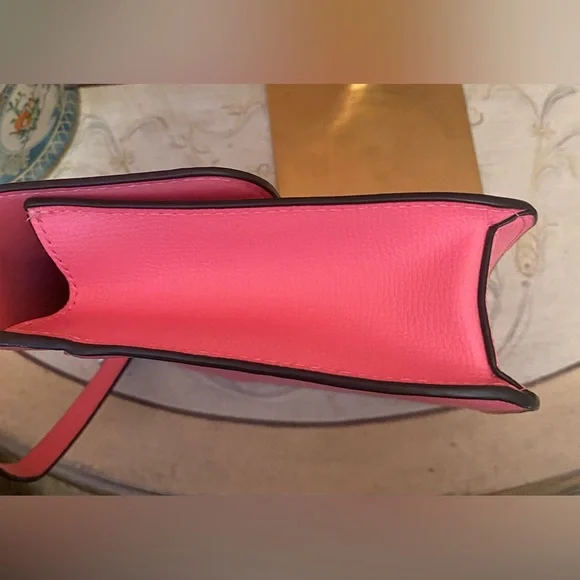 Kate Spade ♠️ -EUC-Remi Flap Pink Shoulder/Crossbody Bag w/Chain Strap PRISTINE